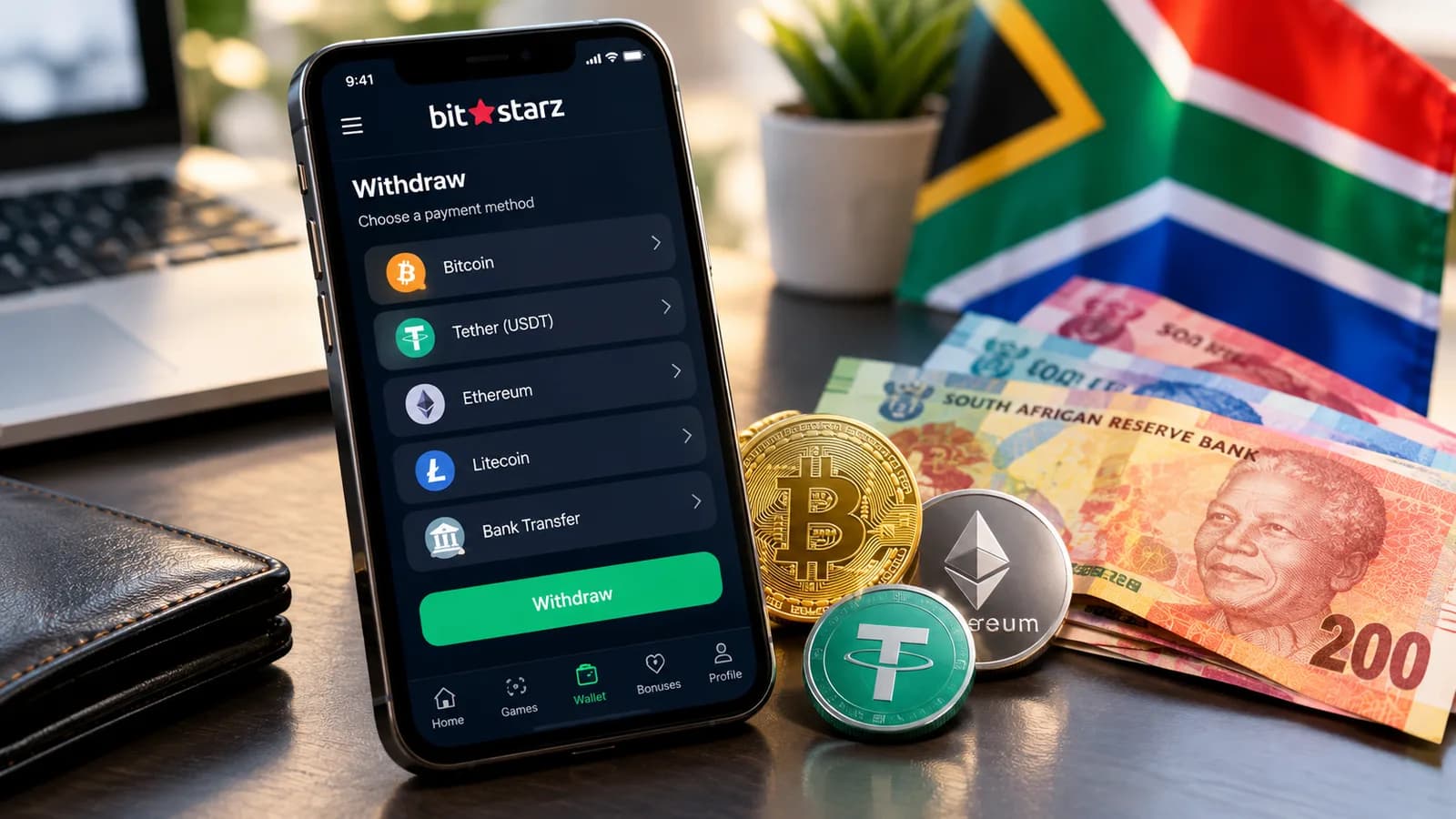 How to Withdraw Money from BitStarz in South Africa